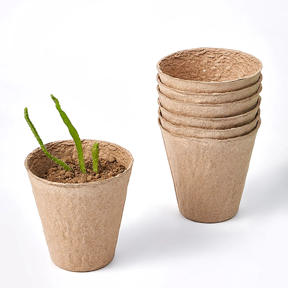6/8cm Paper Pulp CultIvation Cup Biodegradable Seedling