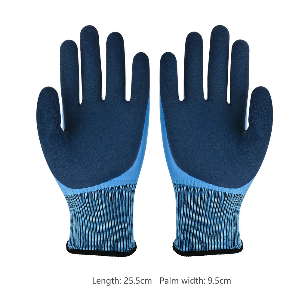 Gardening Gloves Puncture Resistant Latex Waterproof Work
