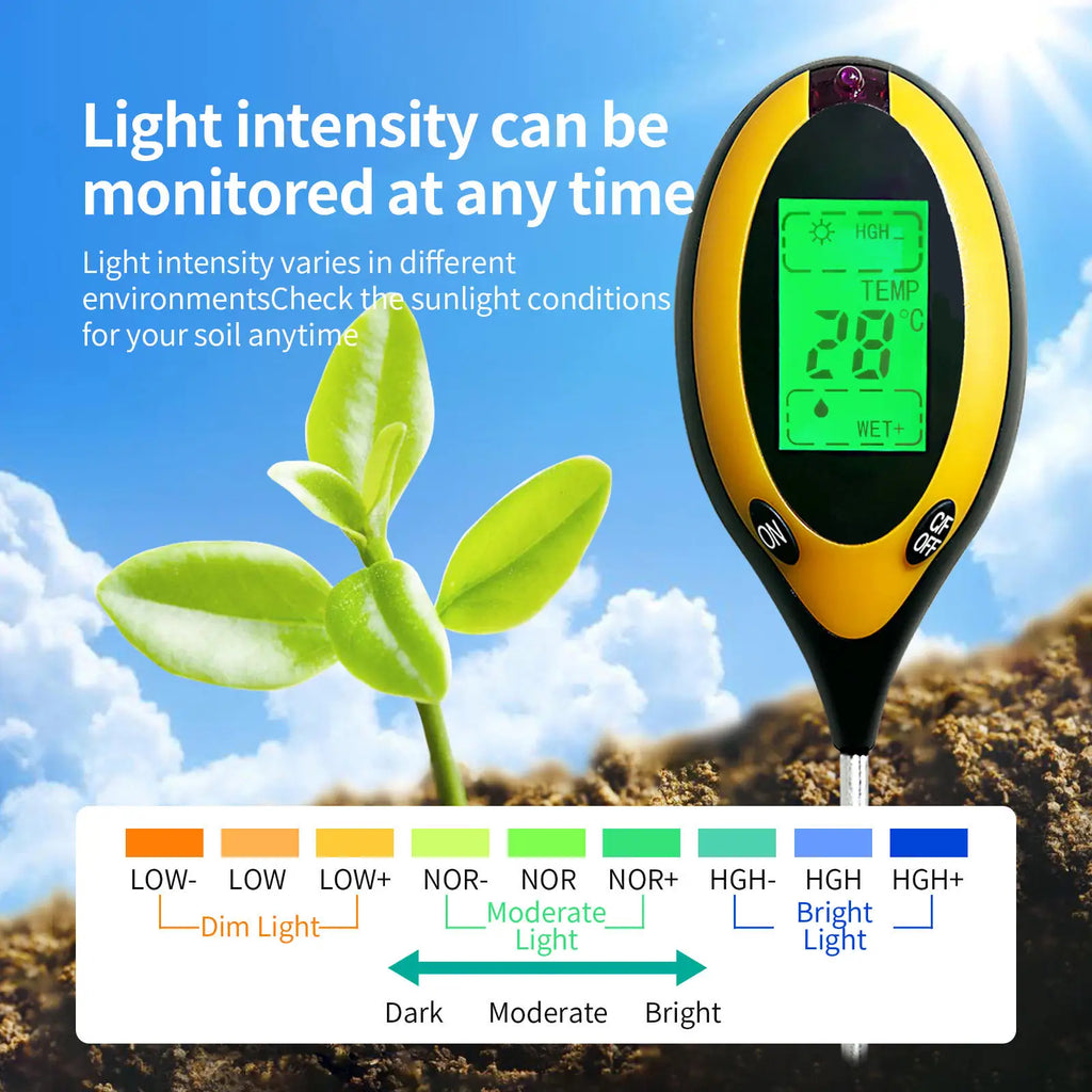3-in-1 Soil PH Tester PH Light Moisture Acidity