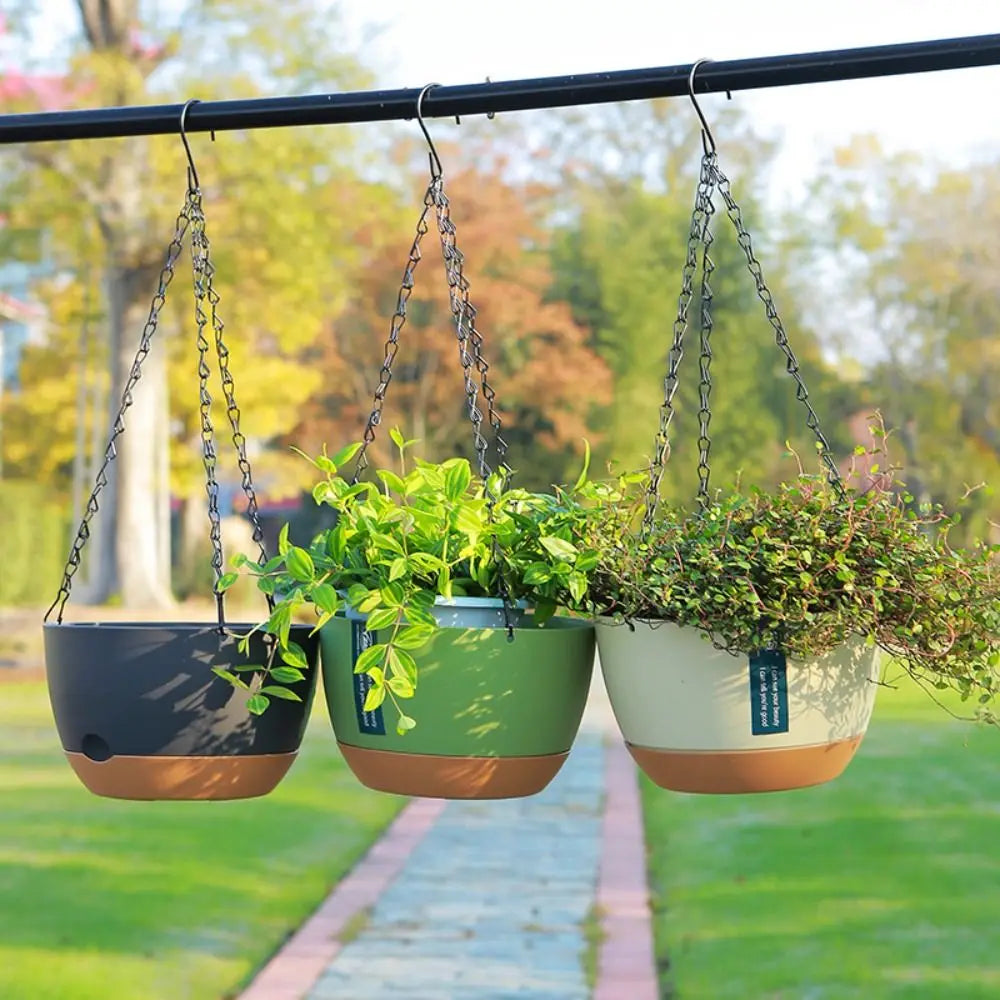 Durable Self-Watering Hanging Planters Thickened Plastic Hydroponic…