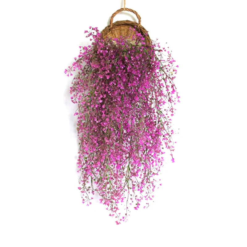 Wall Hanging Flower Planter Wicker Rattam Basket Garden