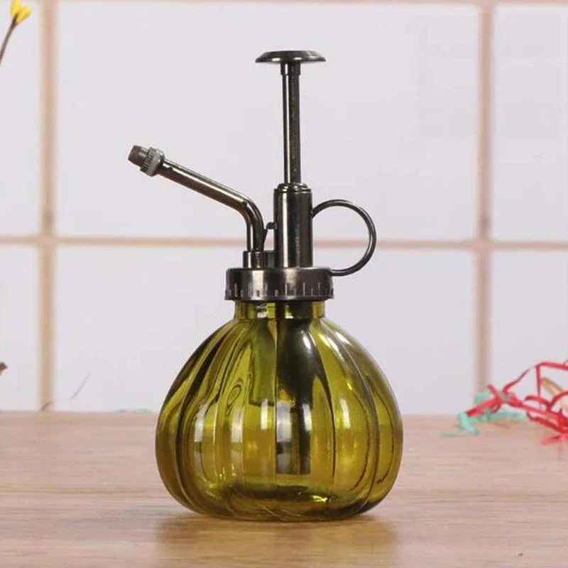 Glass Watering Can Pot Vintage Plant Mister Pressure