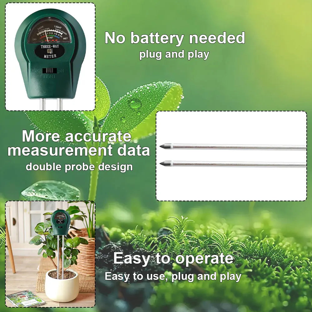 Soil Testing Instrument Equipped With Two Probes Measures