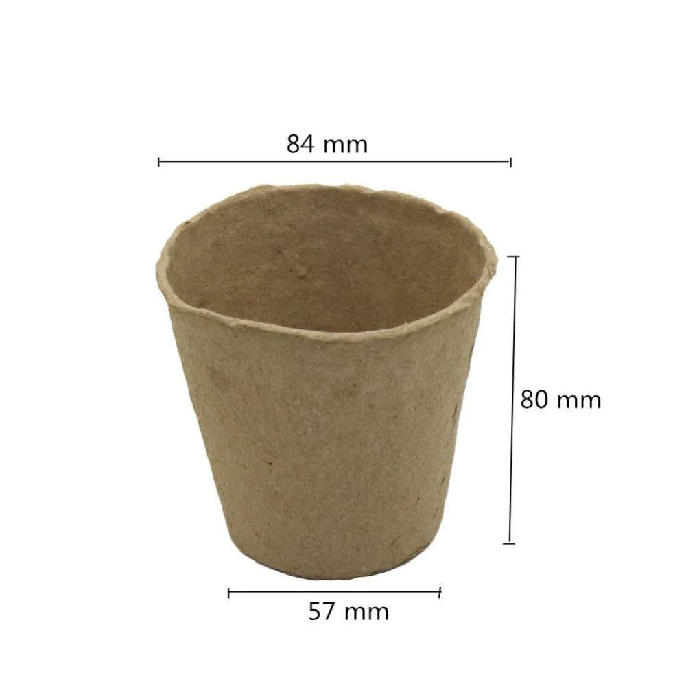6/8cm Paper Pulp CultIvation Cup Biodegradable Seedling