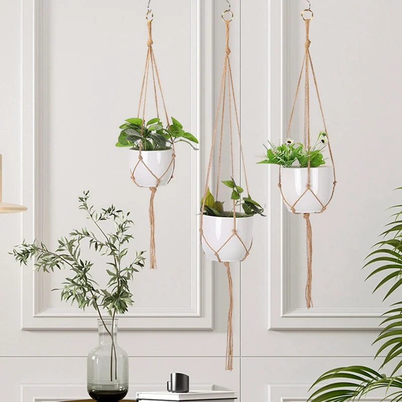 Hanging Plant Handmade Macrame Plant Hanger Flower Pot