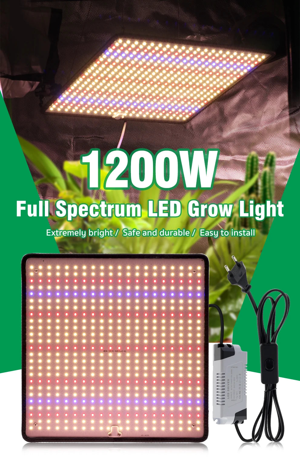 LED Grow Light Full Spectrum Phyto Lamp