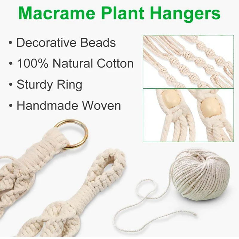 Hanging Plant Handmade Macrame Plant Hanger Flower Pot
