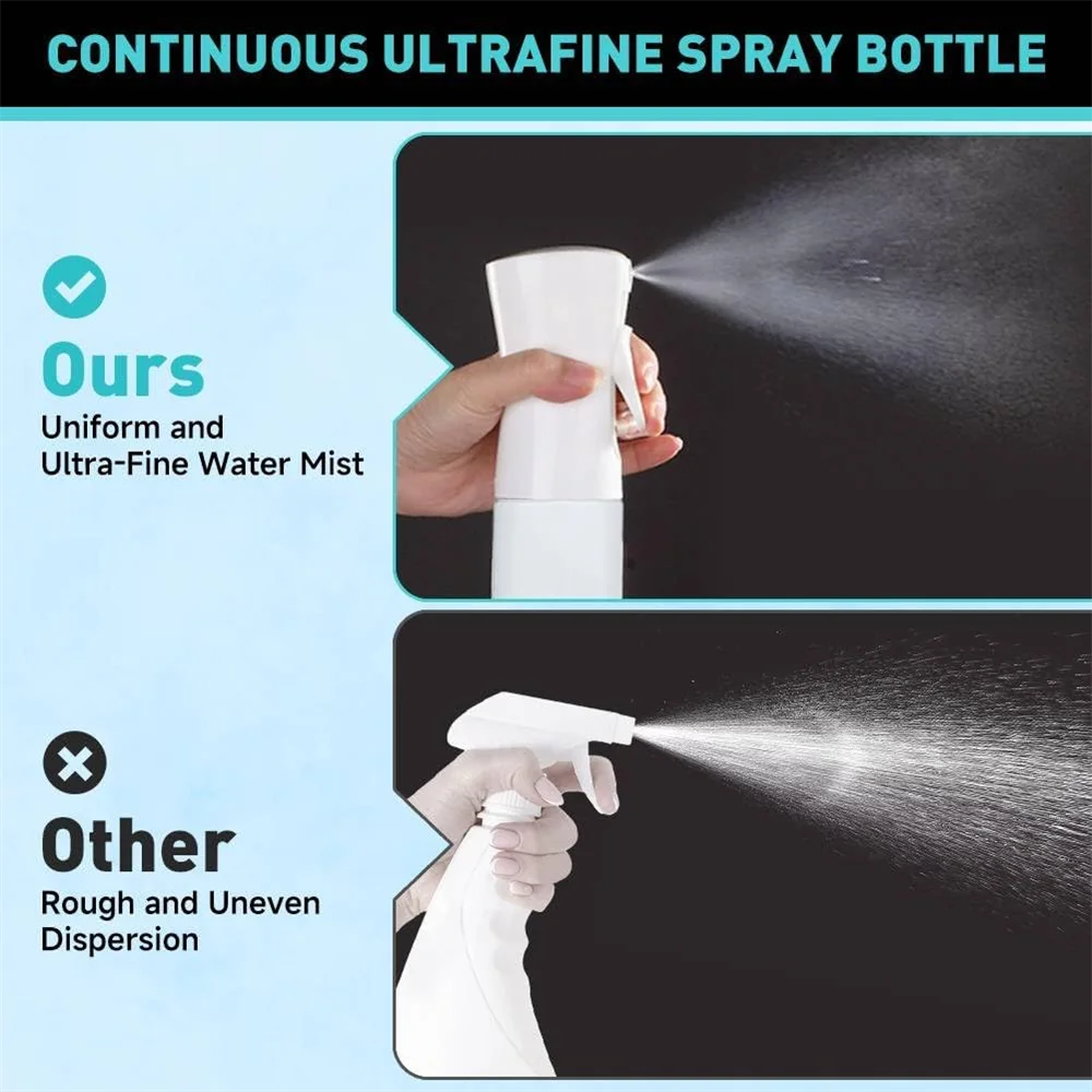 Hair Spray Bottle — Refillable Fine Mist Spray