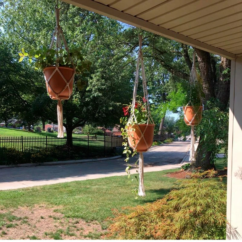 Hanging Plant Handmade Macrame Plant Hanger Flower Pot