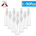 100/60/30/10ml Empty Refillable Bottles Mini Clear Spray Bottles
