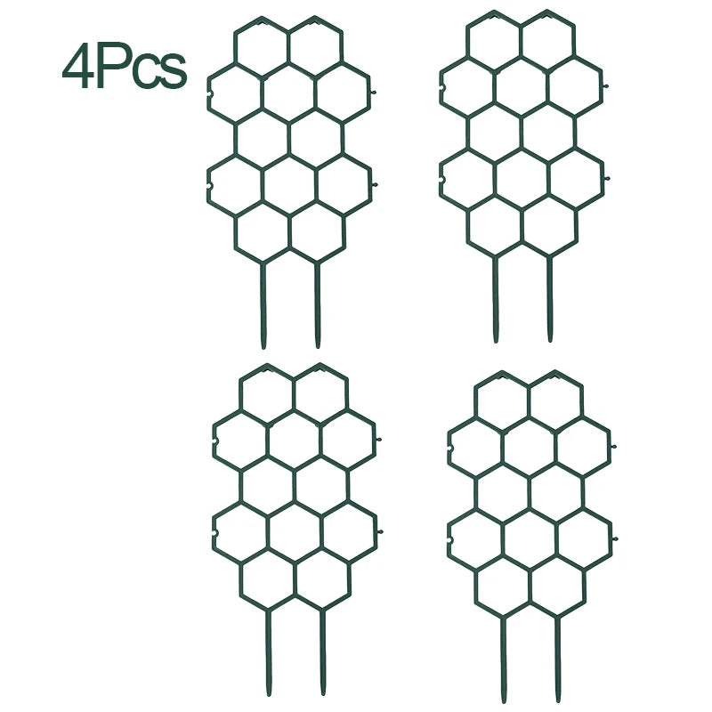 Honeycomb Design Plant Trellis Plastic Climbing Frame Indoor