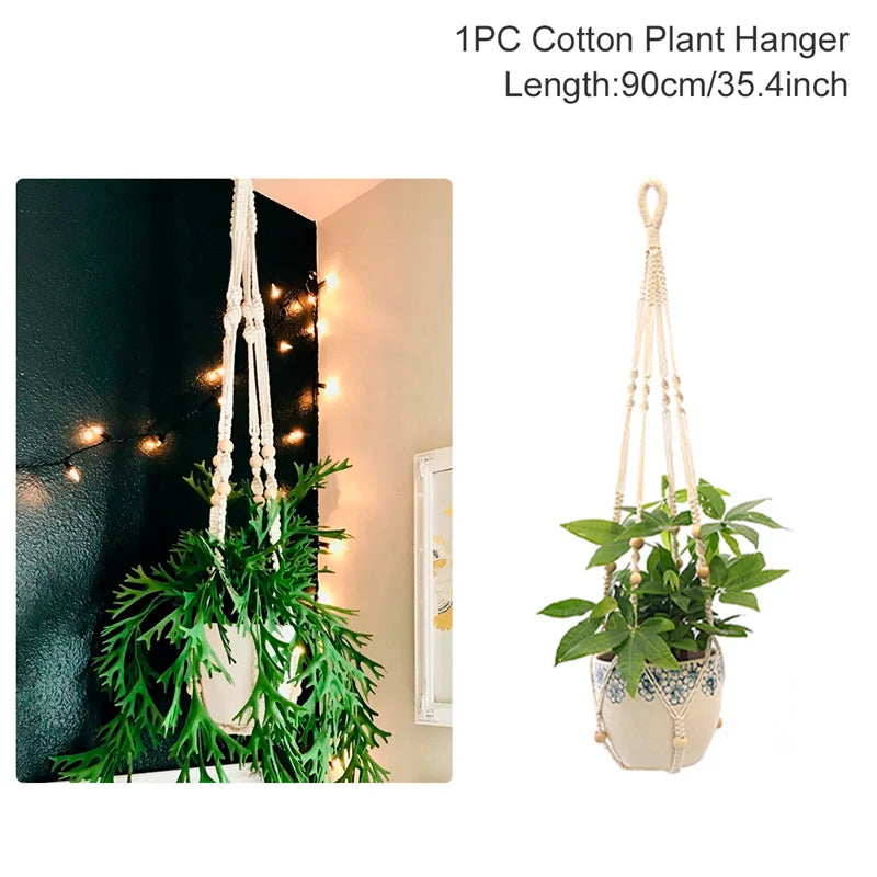 Hanging Plant Handmade Macrame Plant Hanger Flower Pot