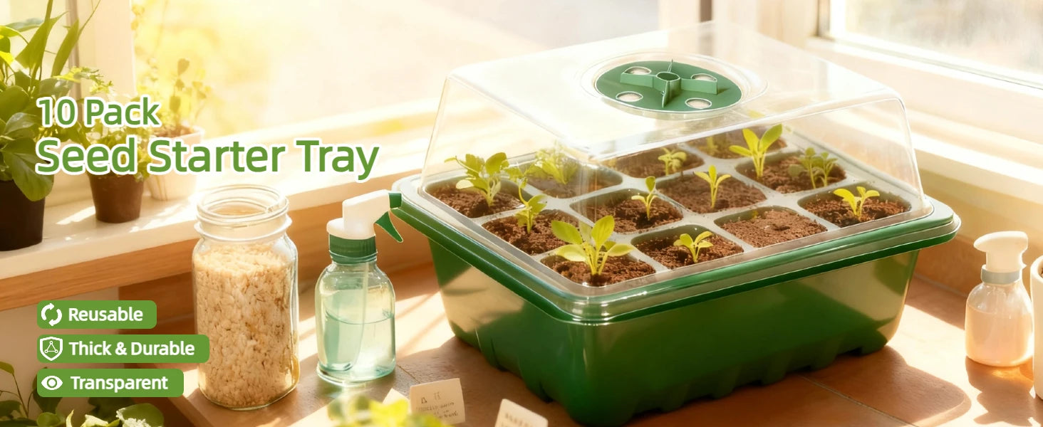 Seed Starter Tray Mini Greenhouse Germination Kit