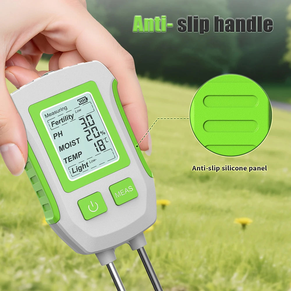 6-in-1 LCD Soil Tester PH Moisture Temperature Humidity