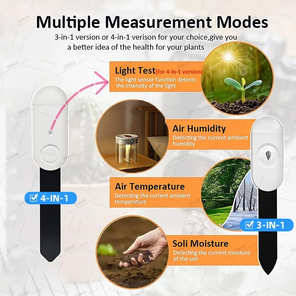 3-in-1 Zigbee Soil Moisture Sensor Humidity Meter Temperature