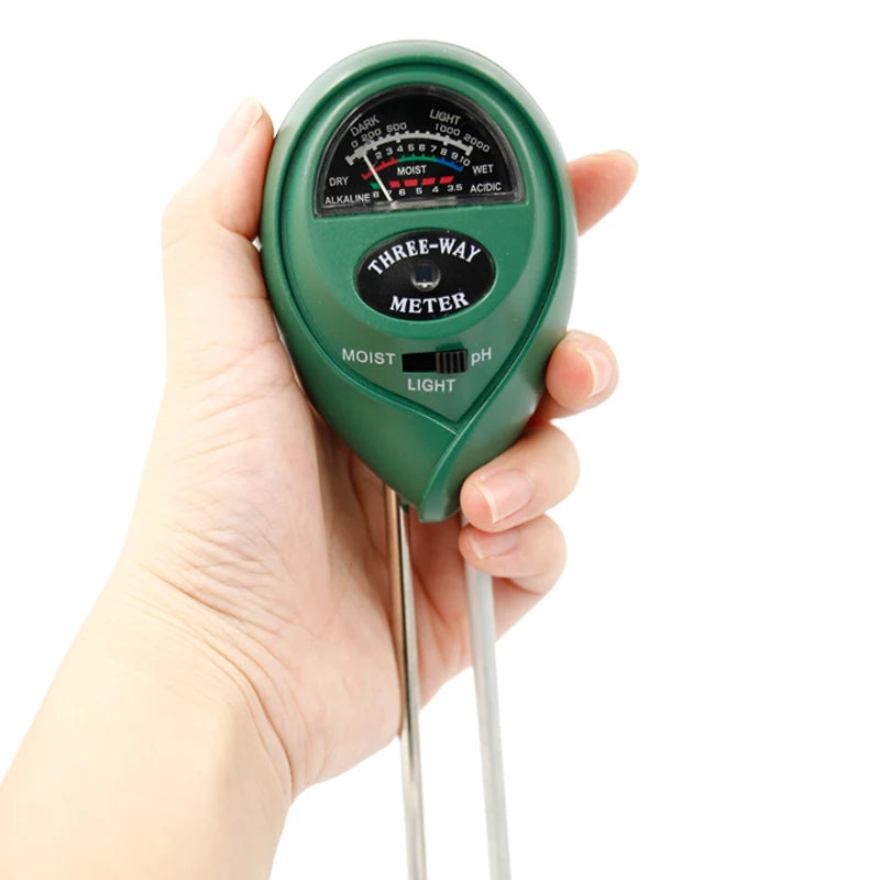 3-in-1 Soil Meter Moisture Light PH Testers With