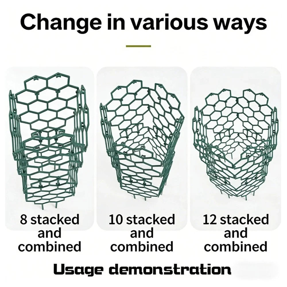 Honeycomb Design Plant Trellis Plastic Climbing Frame Indoor