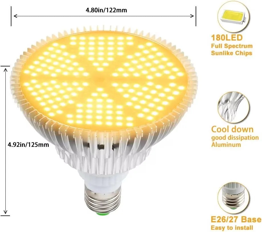 LED Full Spectrum Warm E27 Plant Light