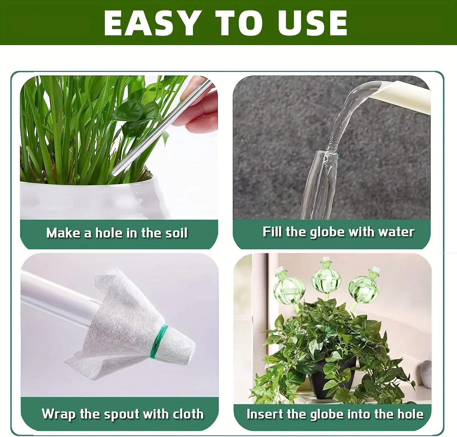 Cactus Shape Plant Self-Watering Bulbs