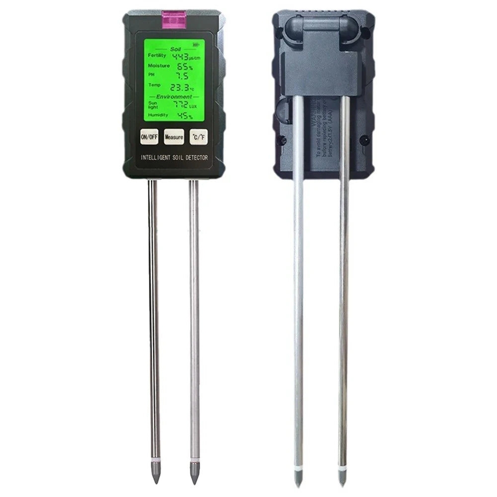 6-in-1 Soil Tester Digital PH Meter LCD Display