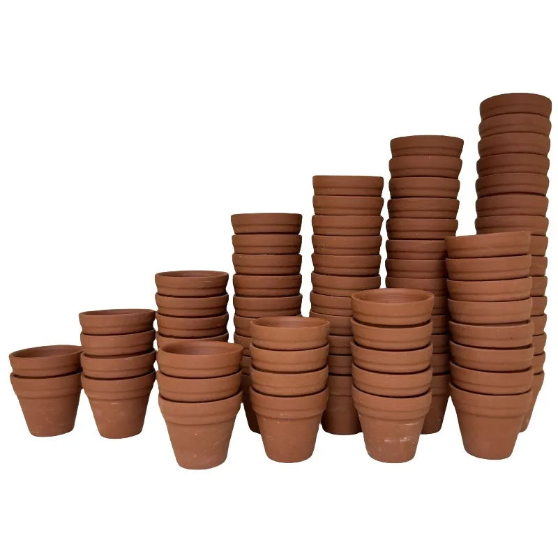 Small Mini 1.3" Terracotta Pot Clay Ceramic