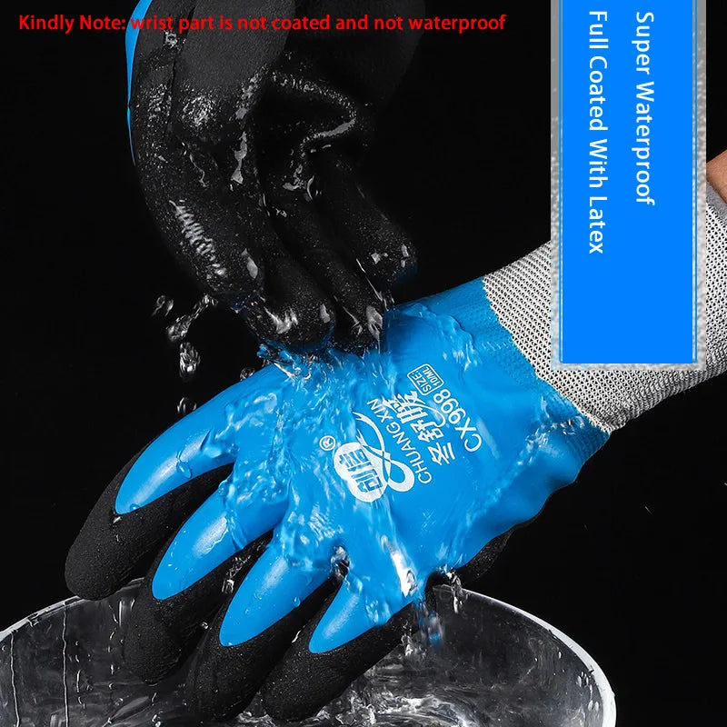 1Pair Winter Thermal Gloves Waterproof Work Safety