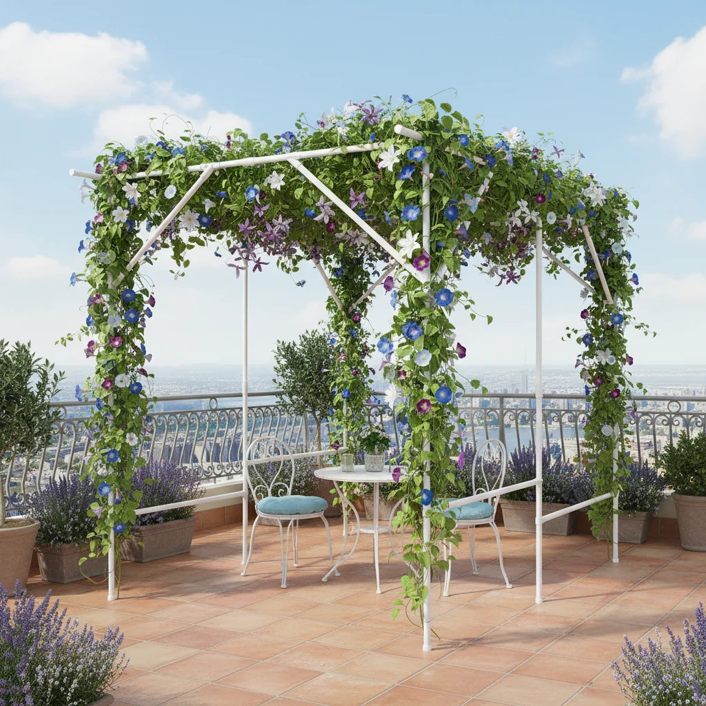 Metal Walkway Arbor Pergola Grape Vine Trellis Garden