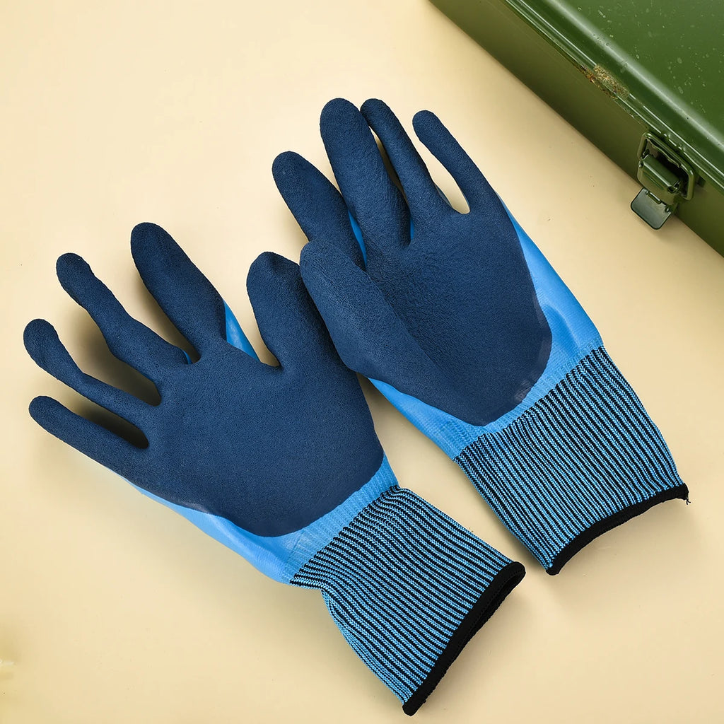 Gardening Gloves Puncture Resistant Latex Waterproof Work