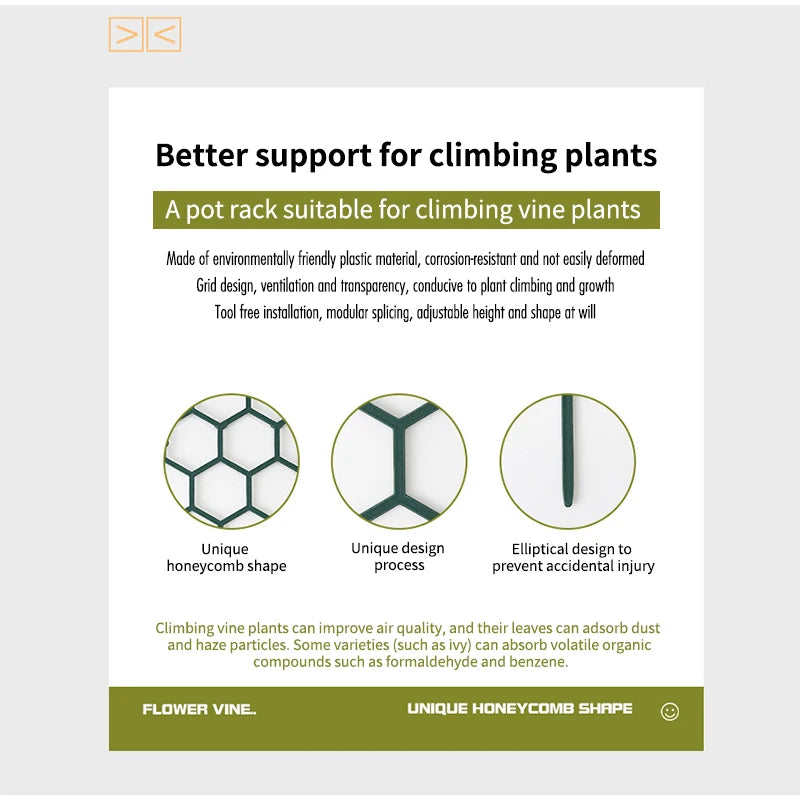 Climbing Plant Support Stand For Balcony Flower Pots