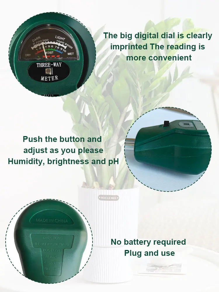 Soil Testing Instrument Equipped With Two Probes Measures