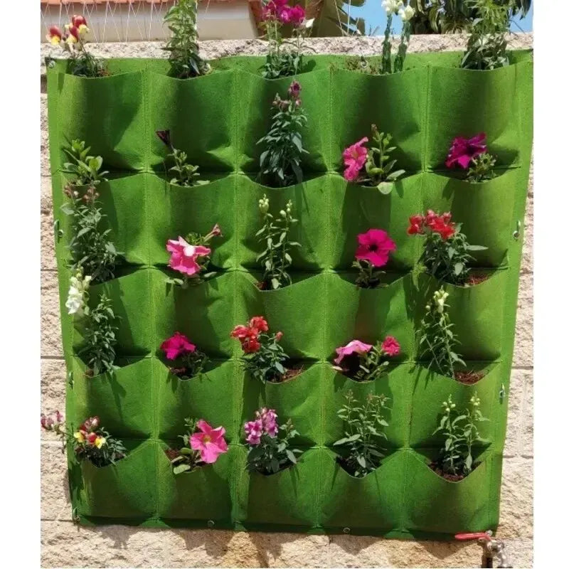 NEW Wall Hanging Pockets Planting Bags Flower