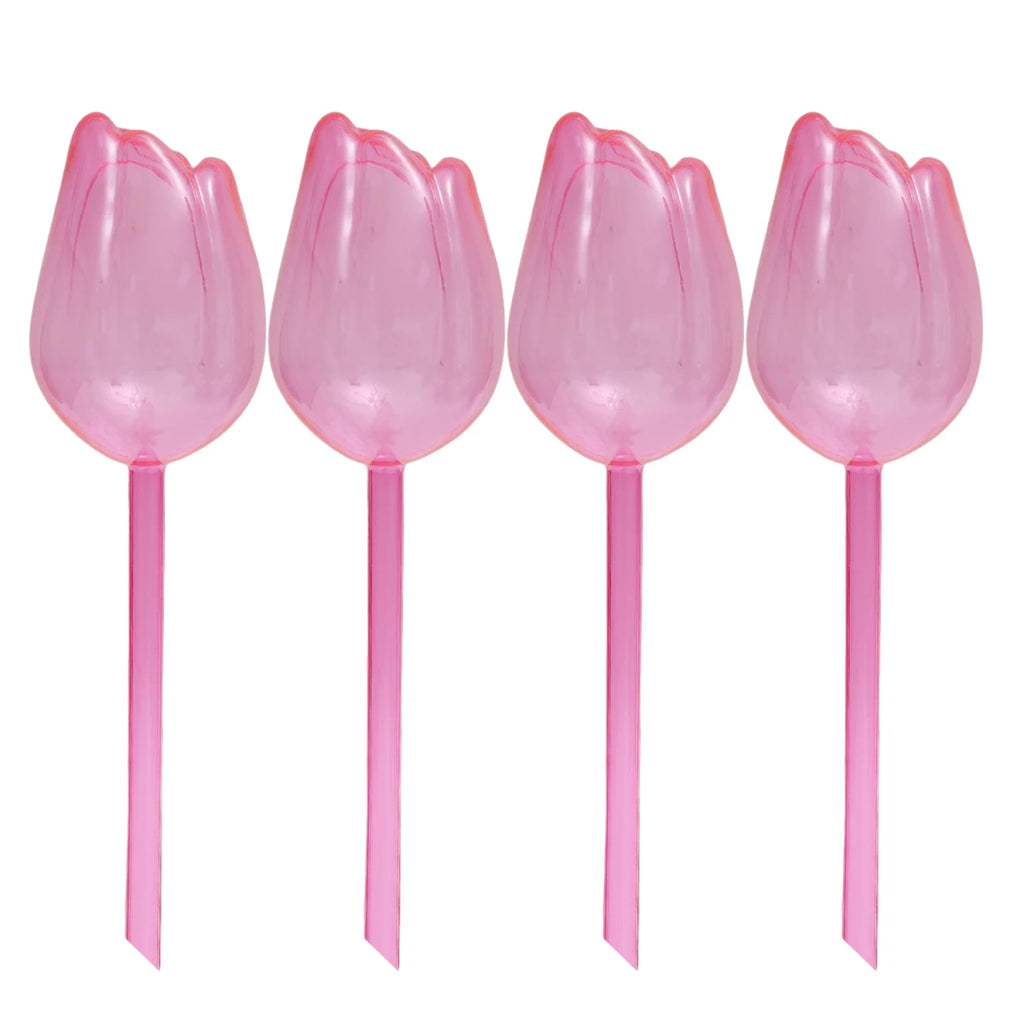 Plastic Tulip Waterer Plant Watering Globes Automatic Drip