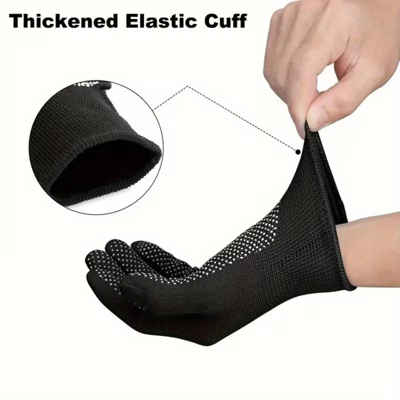 Gardening Gloves Stretchy Nylon Gloves Anti-Slip Dots