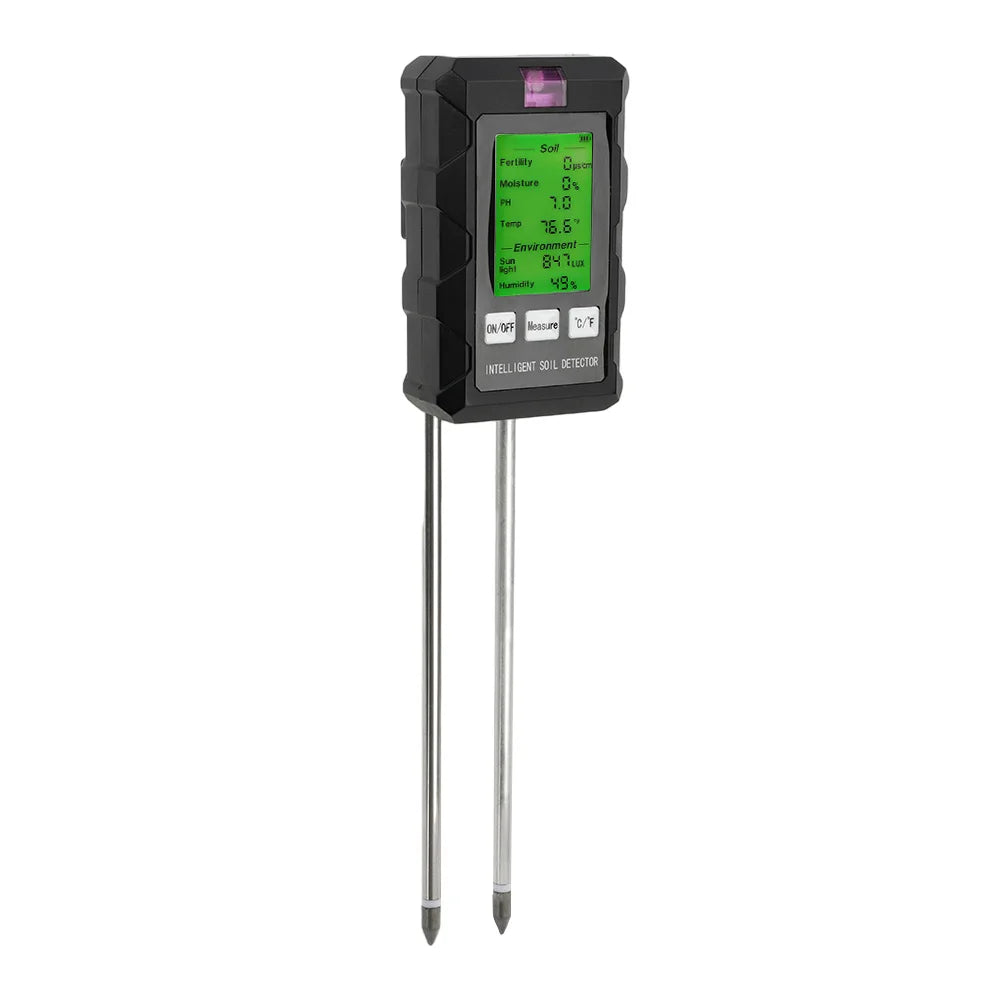 6-in-1 LCD Soil Tester PH Moisture Temperature Humidity