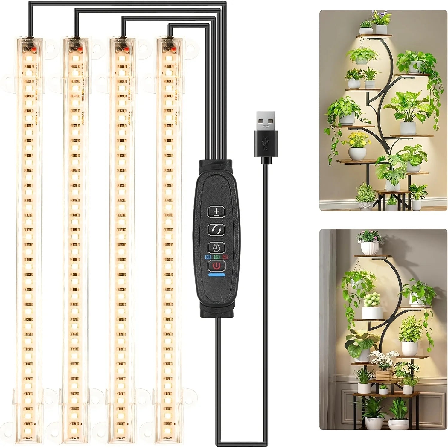8.6" Full Spectrum LED Grow Strips (3500K)