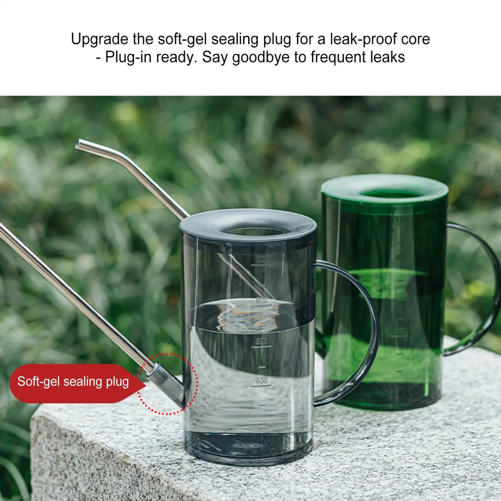 Watering Can Indoor 1L Clear Plastic Long Spout