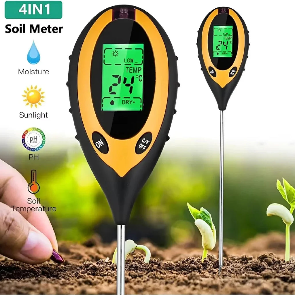 4-in-1 Soil PH Meter PH Light Moisture Acidity