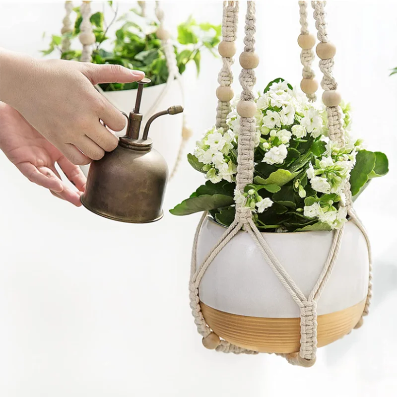 Handmade Macrame Plant Hanger Basket Flower Pot Balcony