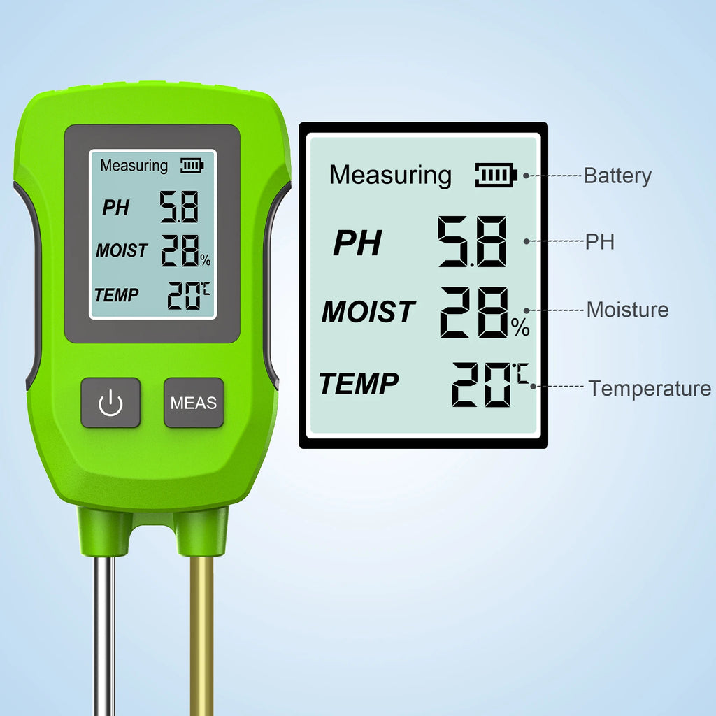 Digital Soil Tester Ph/moisture/temperature High Accuracy Soil Meter