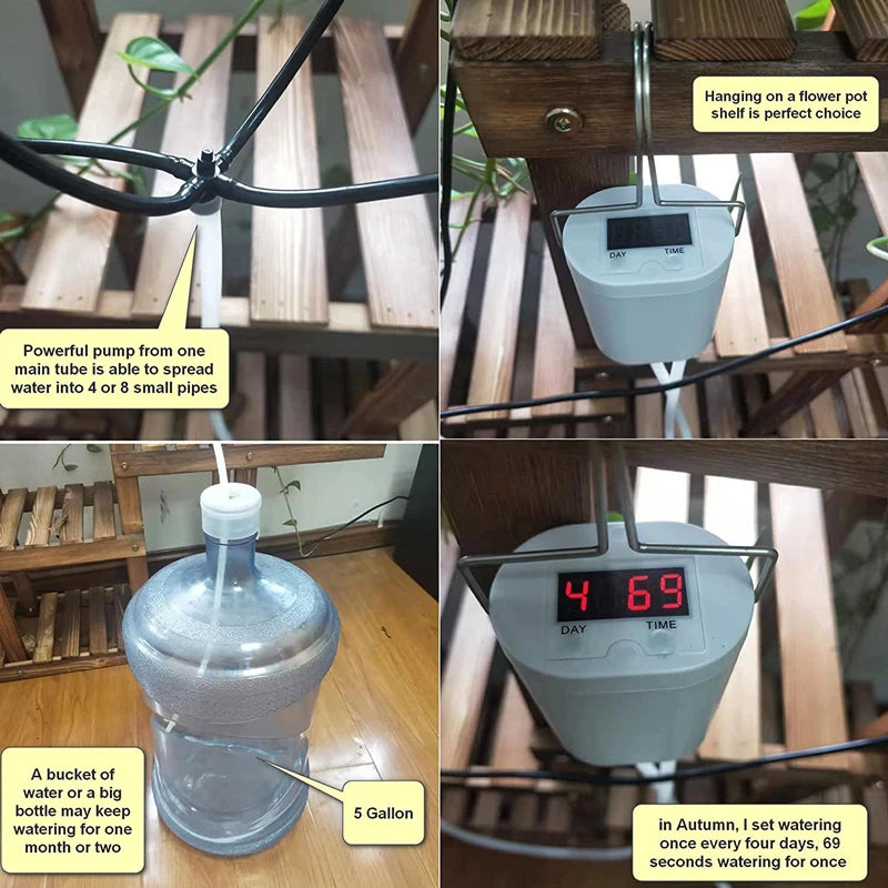 2-16Head Self-Watering Kits Intelligent Drip Irrigation Automatic W…