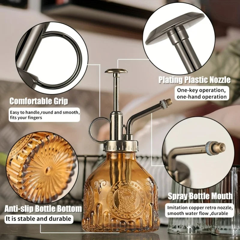 Glass Watering Spray Bottle
