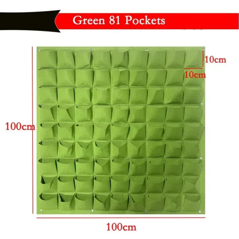 NEW Wall Hanging Pockets Planting Bags Flower