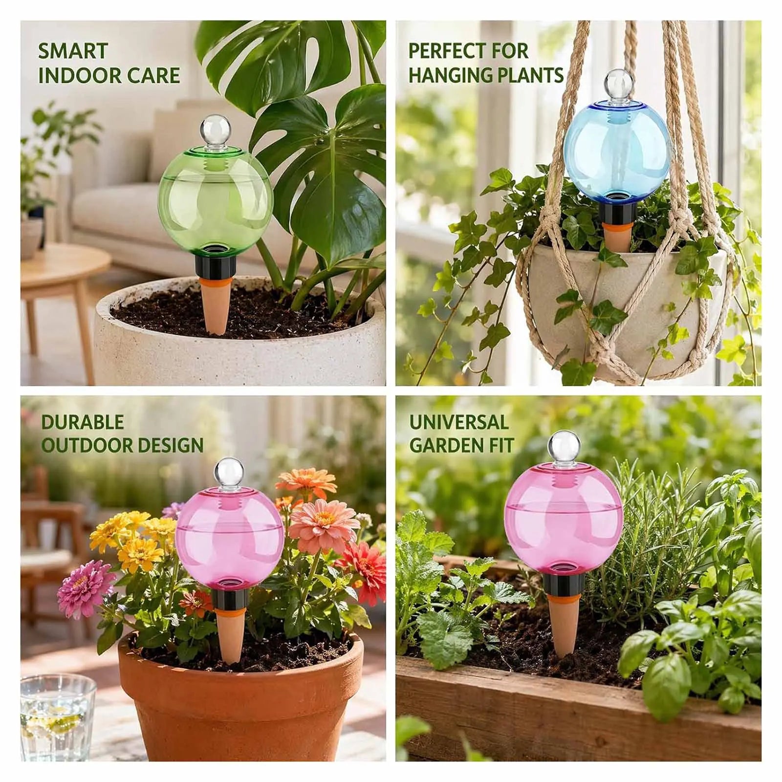 Self Watering Globes Top Fill Automatic Plant Watering