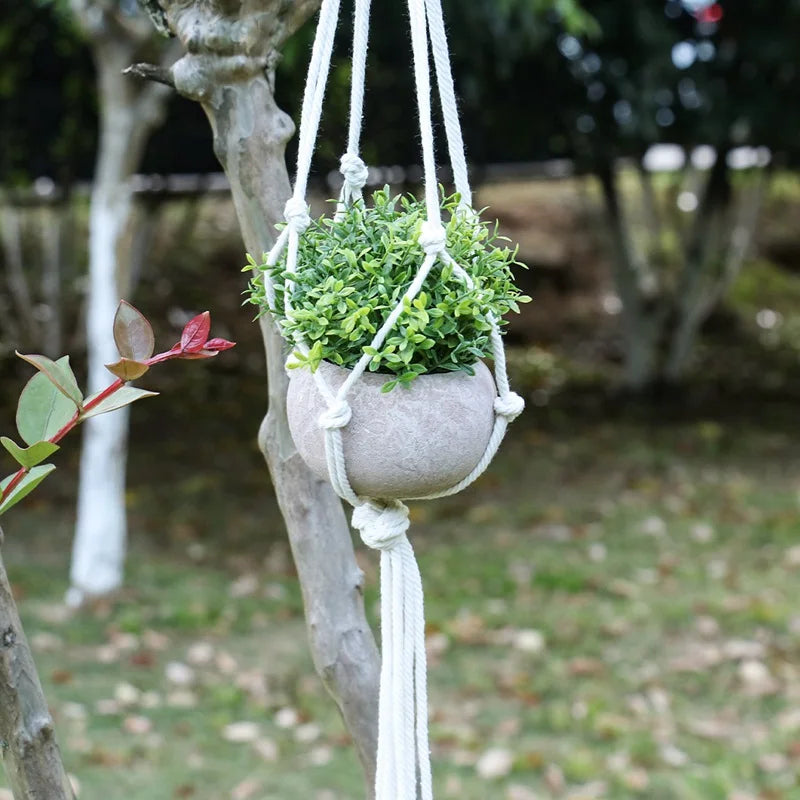 Hanging Plant Handmade Macrame Plant Hanger Flower Pot