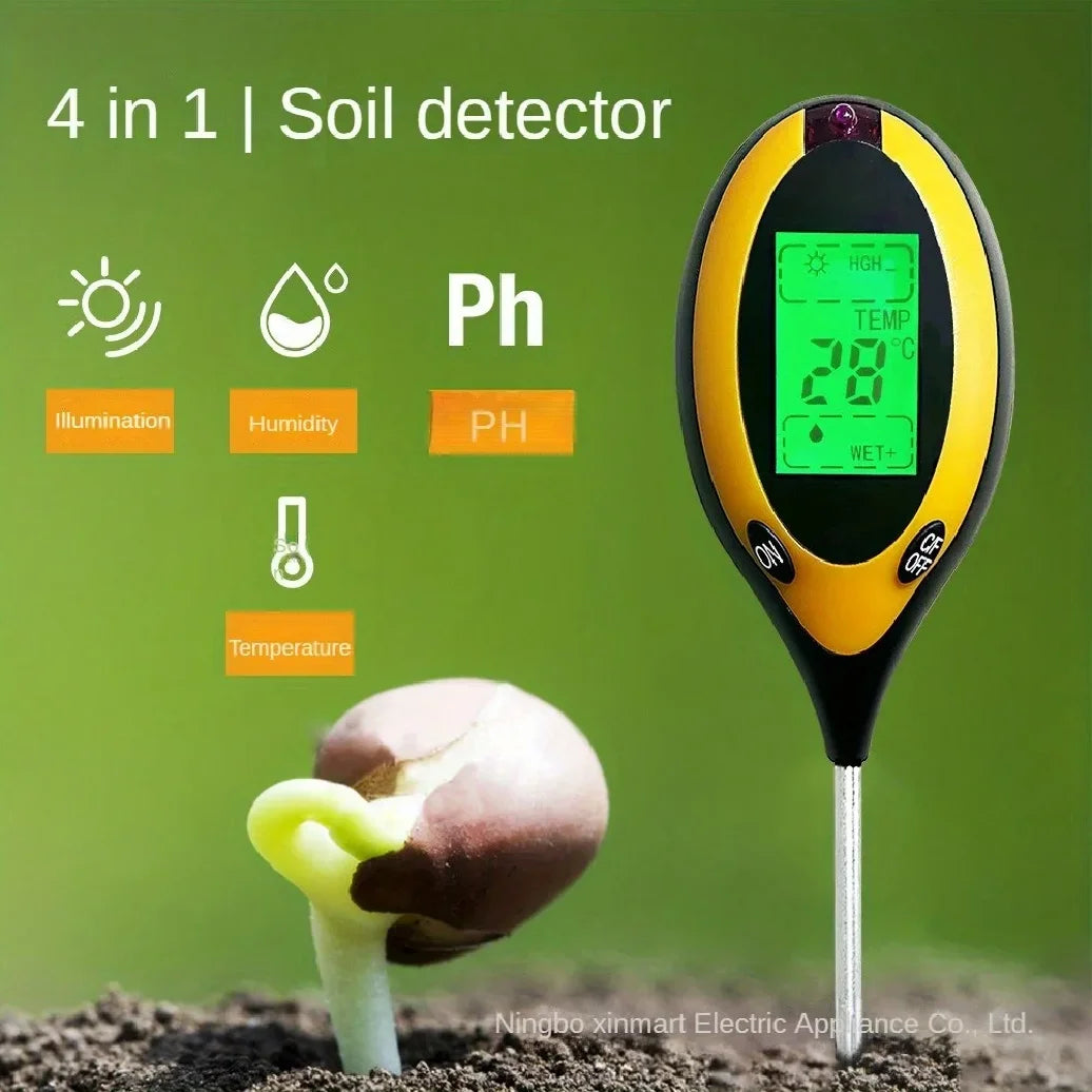 4-in-1 Soil PH Meter PH Light Moisture Acidity