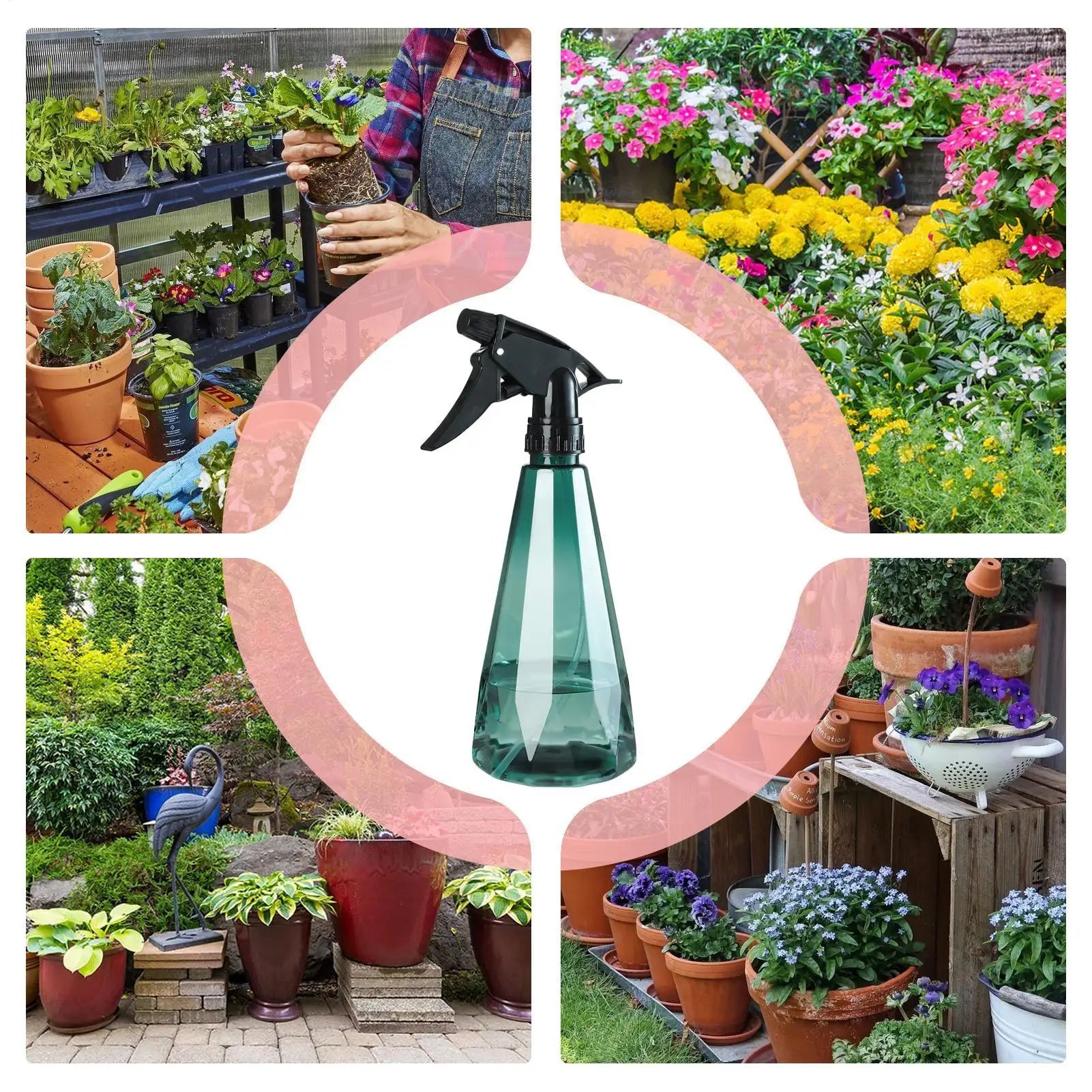 500ML Spray Bottle Garden Sprayer Adjustable Nozzle Watering
