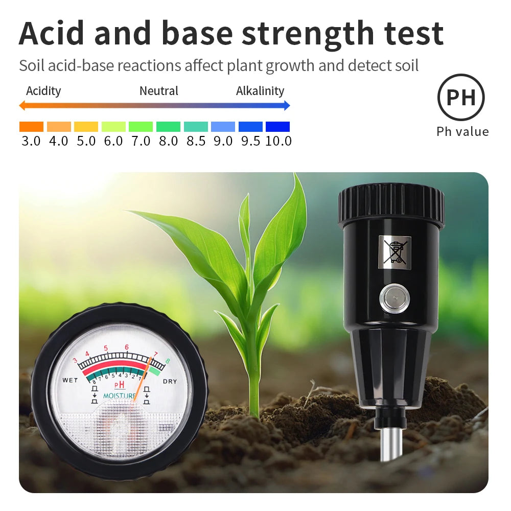 Handheld Soil Tester Professional Soil PH Moisture Meter