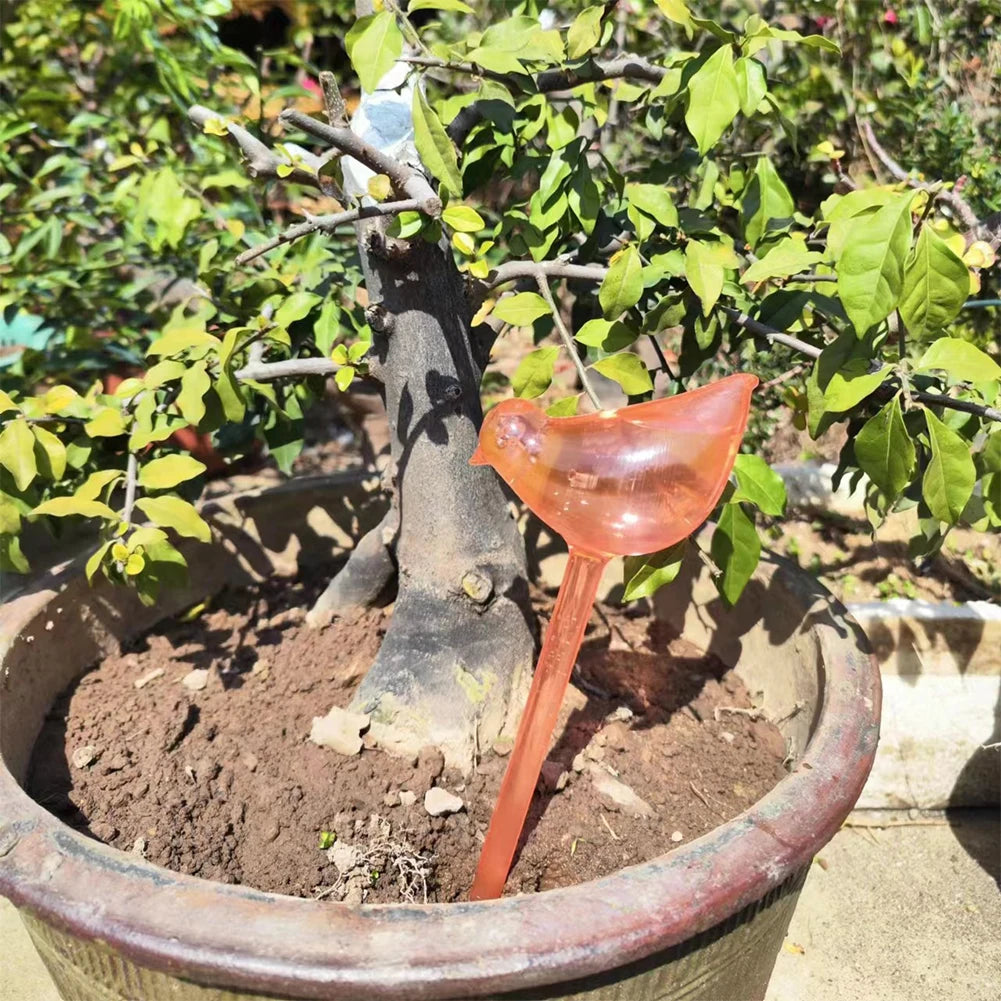 PVC Transparent Plants Watering Bulbs Bird Shape Automatic