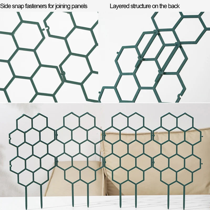 Honeycomb Design Plant Trellis Plastic Climbing Frame Indoor