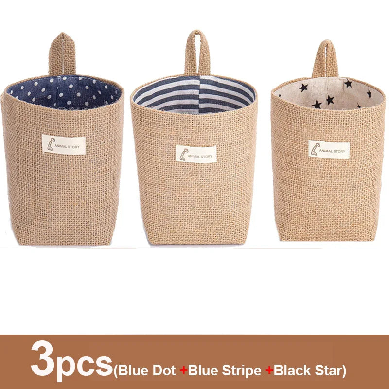Jute Linen Basket Storage Organizer Jute Basket For